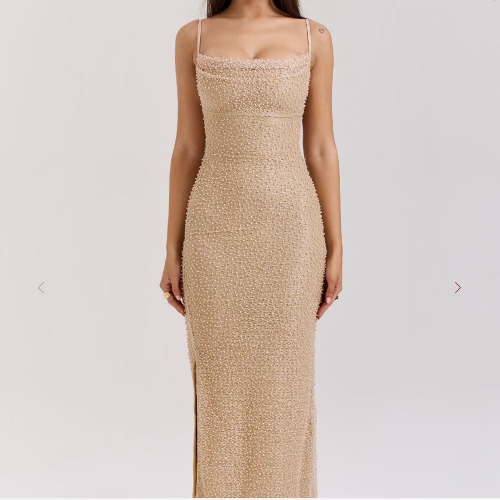 House of CB Calla Sea Pear Maxi dress